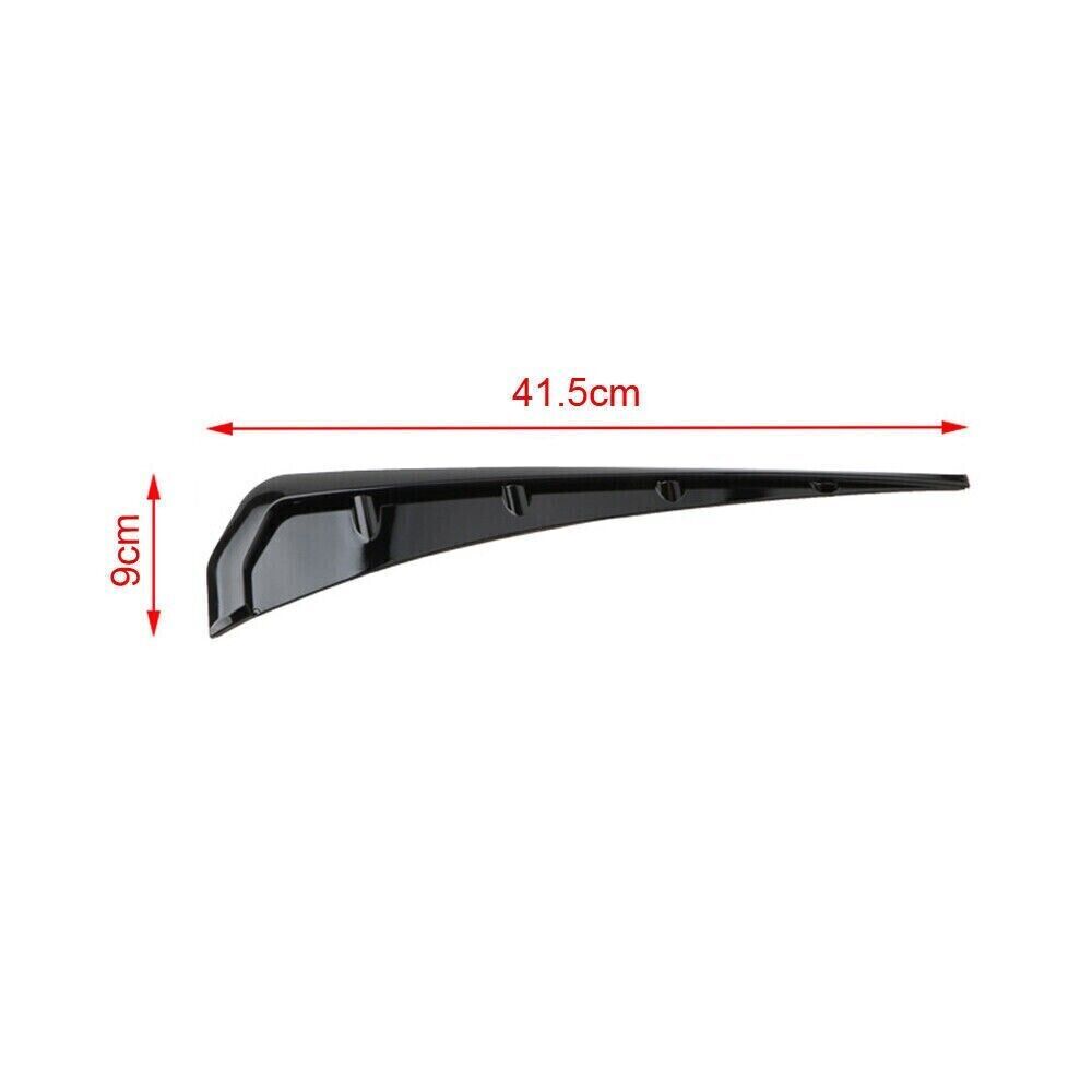 Car Accessories QP-Sport Black Soft TPU Side Fender Vents Air Wing Cover Trim