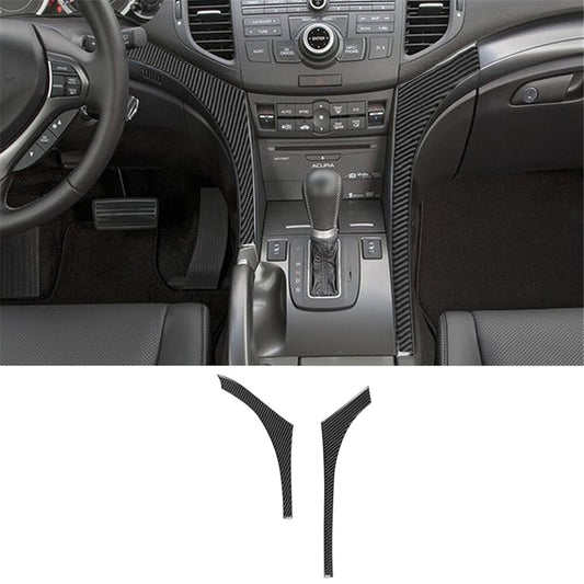Red Carbon Fiber Rear Door Control Trim For Silverado/tahoe/ for sierra 07-14 Type A v