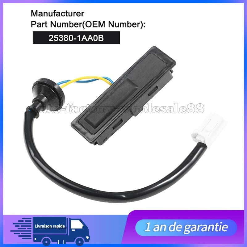 Poign¨¦e Ouverture de Coffre Pour for Nissan Murano II Pulsar 25380-1AA0B Neuf