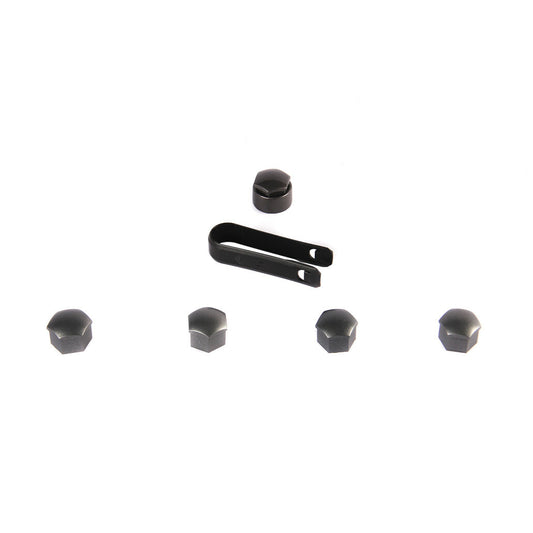 5 * Black Lug Bolt Nut Caps and Removal Tools for Passat , for Audi , and for Skoda Q