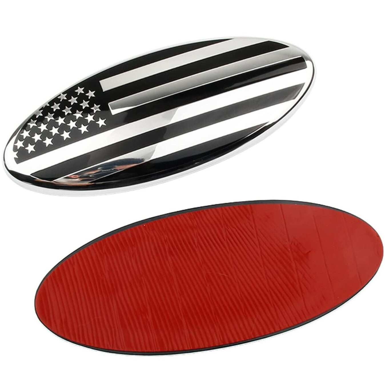 7-inch American flag front grille tailgate oval badge badge suitable for 2004-2012 F-150s. n