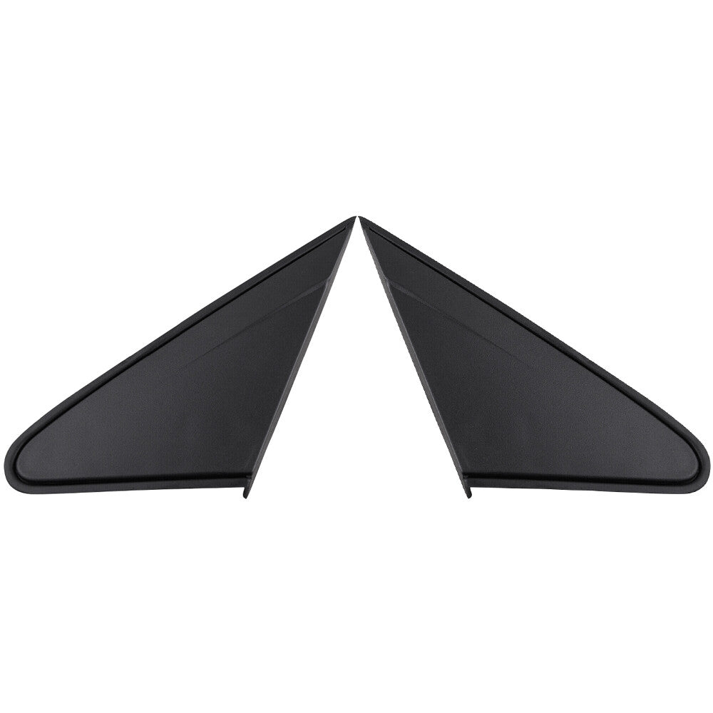 2 Front Side Mirror Triangle Moldings for 09-14 for Chevrolet for Cruze LeftRight Black