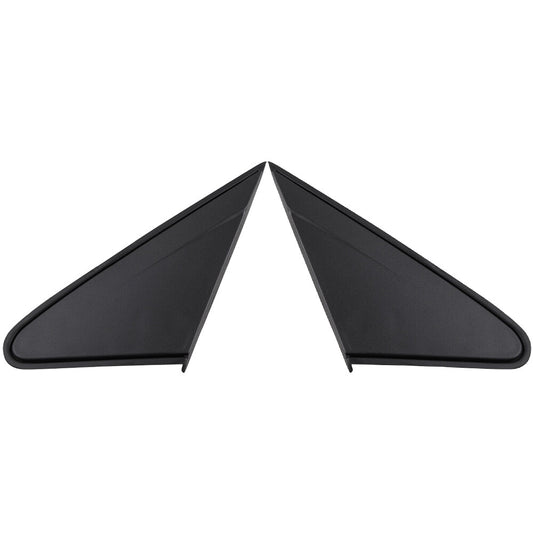 2 Front Side Mirror Triangle Moldings for 09-14 for Chevrolet for Cruze LeftRight Black