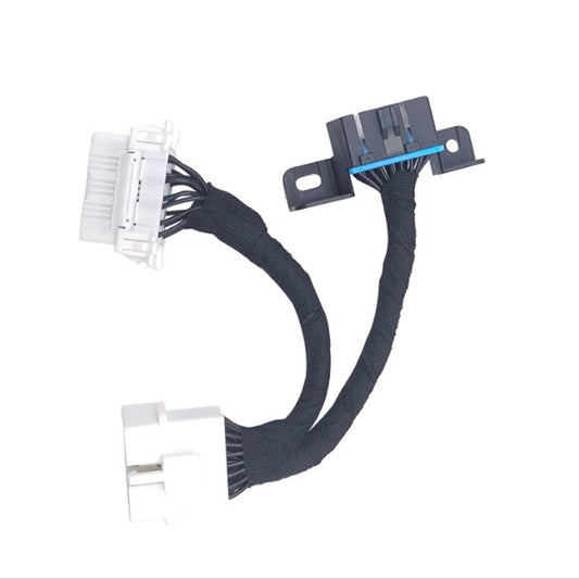 1 to 2 Spliter OBD2 16Pin Extension 15cm Cable Connector Male to Female