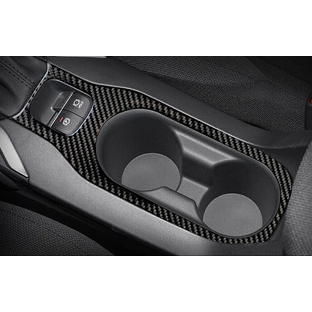 Central Console Water Cup Cover for Toyota for Corolla 19-22 Real Carbon Fiber