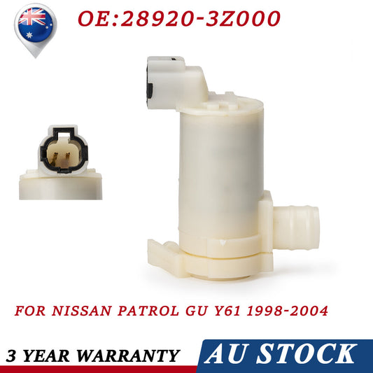 Windscreen Washer Pump Front for Nissan Patrol GU Y61 97-04 2.8 TD 4.2 1998-2004 Q