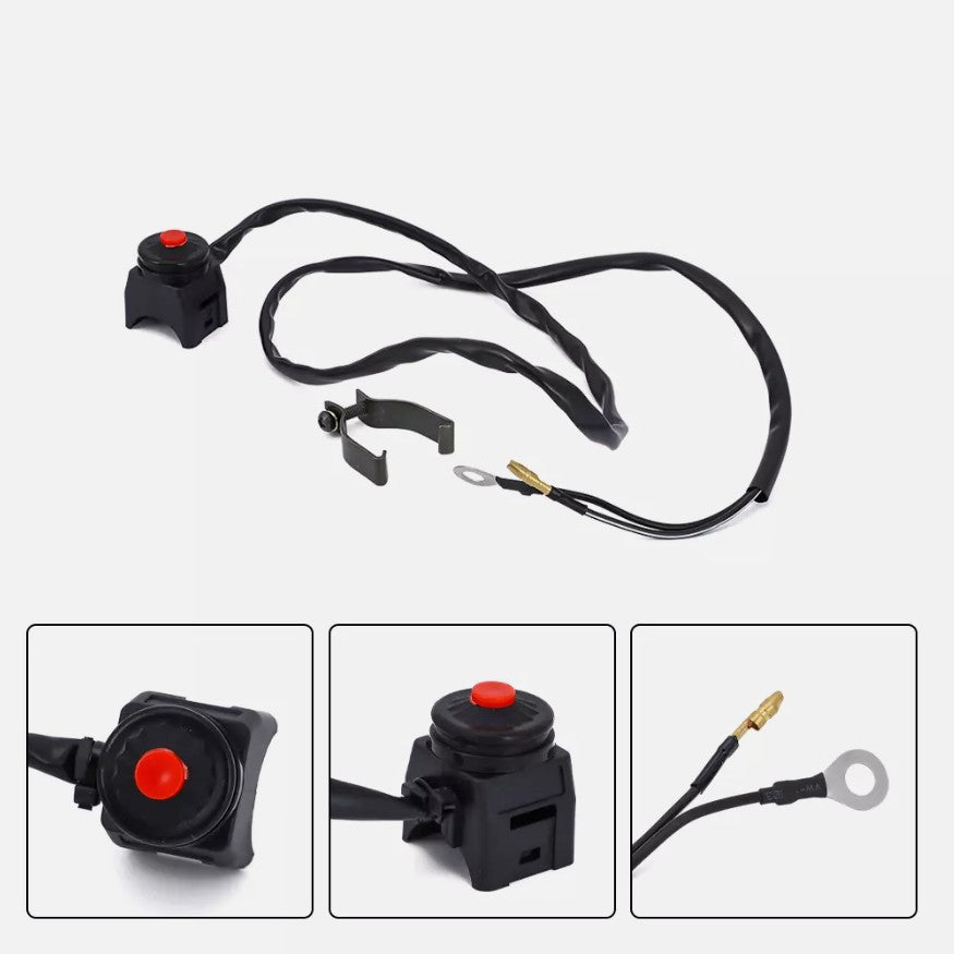 24807492 for Kawasaki for Suzuki KX60 KX65 Engine Kill Switch Button Kit Q