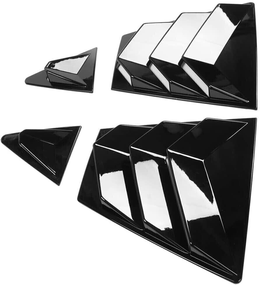 for Corolla 2023-2024 Side Window Louver Shutter Cover Trim Gloss Black B n