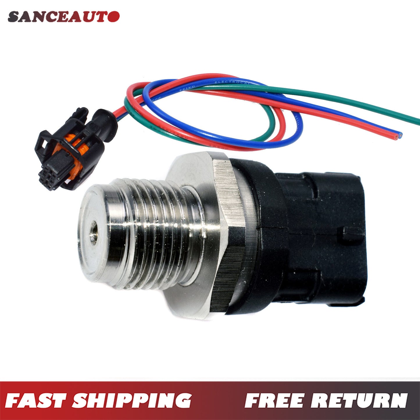 Fuel rail pressure sensor with connector for Dodge diesel 2007-12 6.7L- n