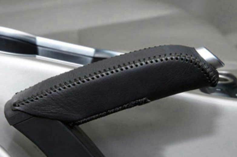 Shifter Hand Brake Molding Cover Trim for Ford Escape Kuga 13-2016 Black Leather