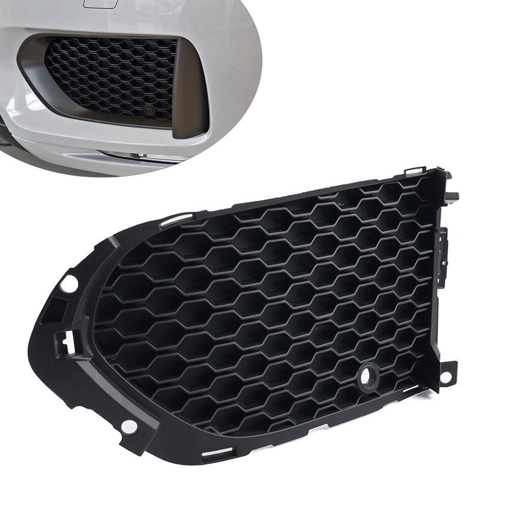 1x Left Closed Mesh Front Bumper Fog Light Lamp Grill With PDC for Jaguar F-Pace