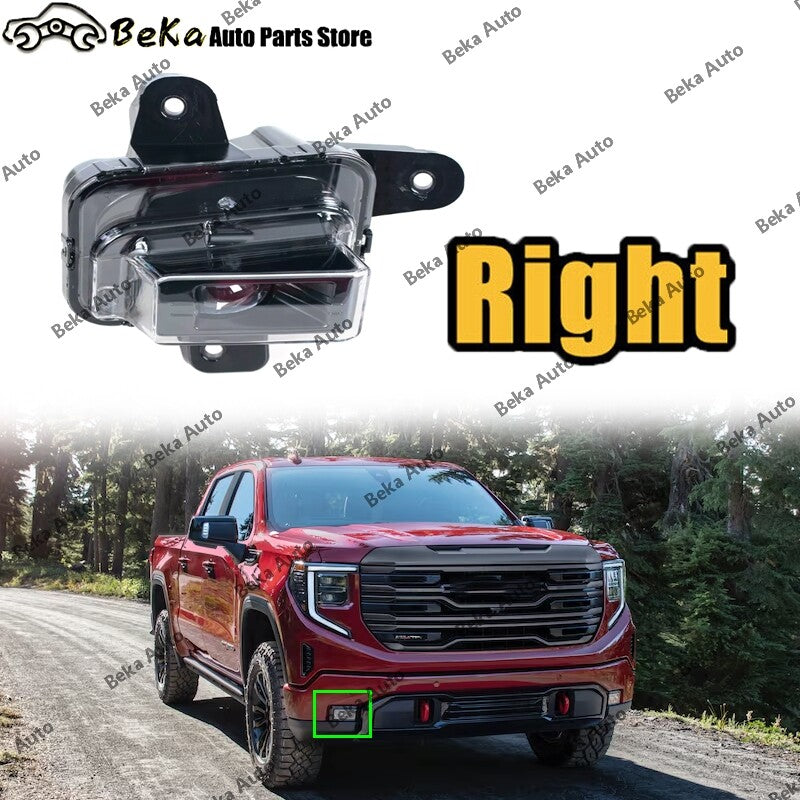 1 LED right front bumper fog light for GMC for Sierra 1500 2022, 2023, and 2024 models.