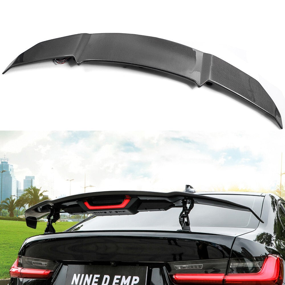 100% Carbon Fiber Auto Electric Motor Lift Up and Down Car Rear Wing lip Spoiler Q
