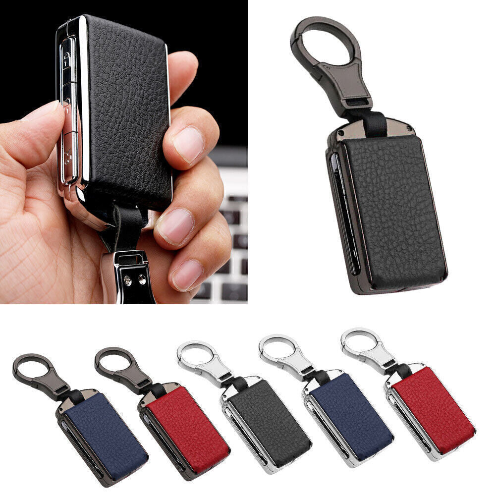 Leather Car Key Case Cover Shell Fit for Volvo XC60 XC40 S90 XC90 V90 2018-2020 Q