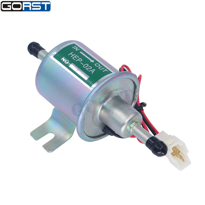 Electric Fuel Pump HEP-02A 12V Inline Universal Low Pressure Gas Diesel Car Boat v