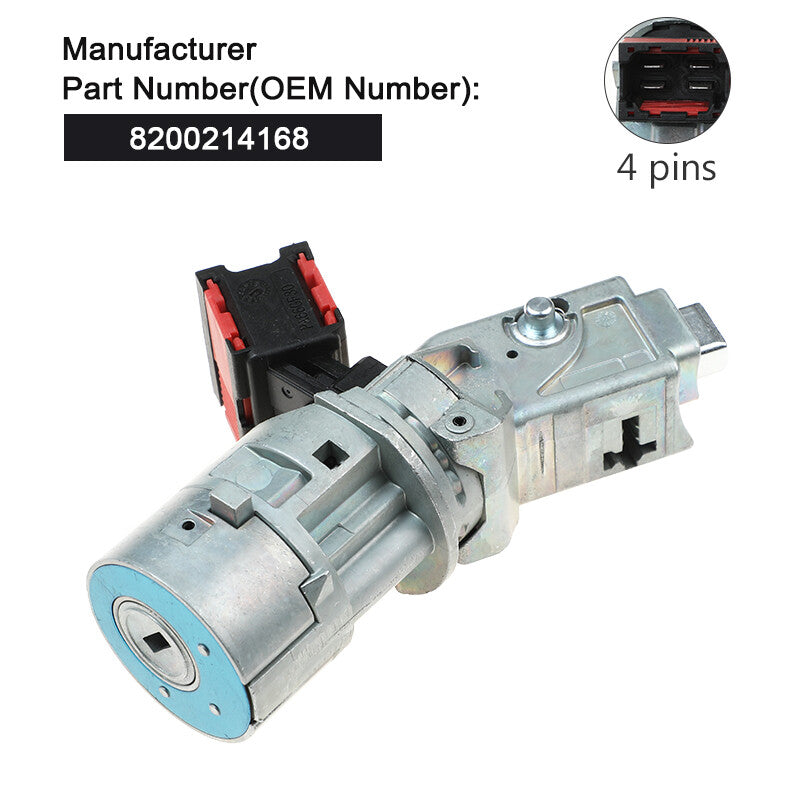 8200214168 for Renault Clio MK 3 Ignition Lock Barrel Starter Switch Cylinder Q