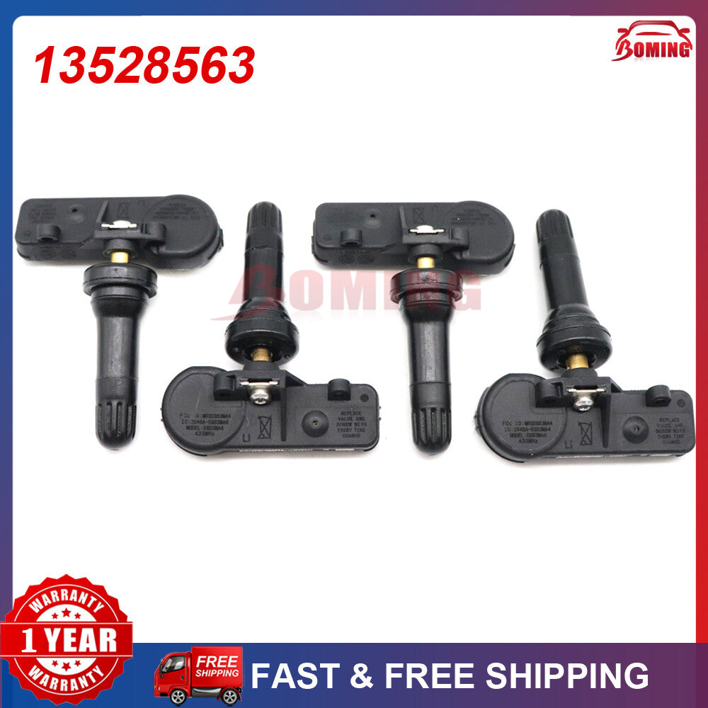 4-pack TPMS 13528563 tire pressure sensors for GM for Chevrolet Silverado for Sierra 2019-2023