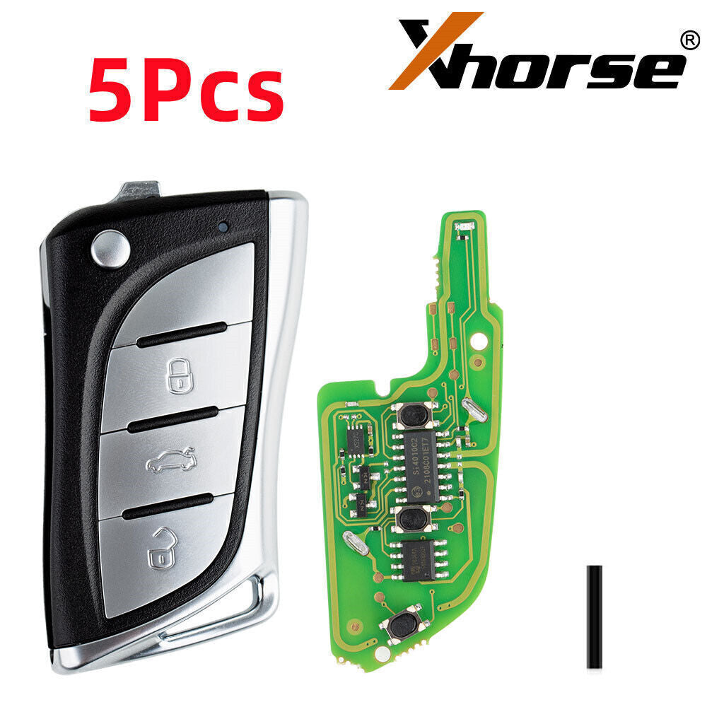 5¡Á XELEX0EN Super Remote Key With Super Chip 3 Buttons for Toyota / for Lexus