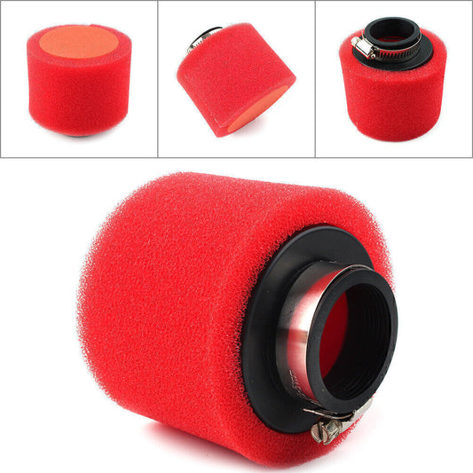 For CRF50 XR50 Motorcycle ATV Motorbike Dirt Bike 40mm Red Foam Air Filter Q