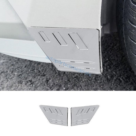 for Toyota for Corolla 20-2024 Silver Look Front Bumper Side Anti-Scratch Cover Trim