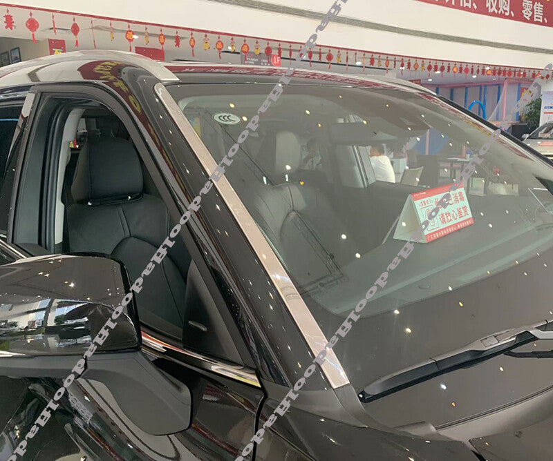 for Toyota Highlander 2020-2023 Stainless Front Windshield Side Trim Decor Strip