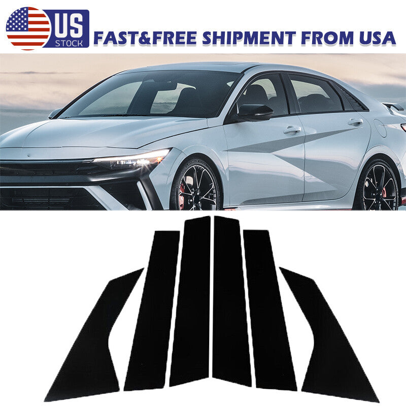 Column door molding decorative window cover accessories for Hyundai for Elantra 21+