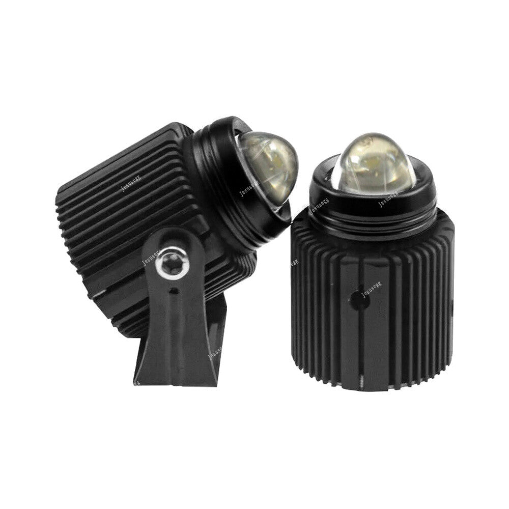 2pcs For Motorcycles Cars Trucks Boat LED Dual High Low Beam Headlight Spotlight