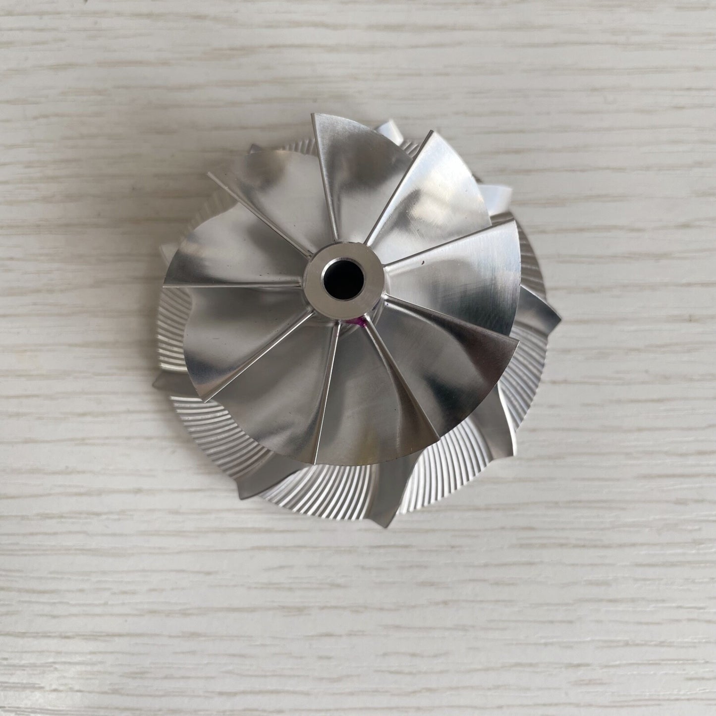 K16 Reverse 49.55/67.00 mm 9+0 Blade Performance Turbine Blank Compressor Wheel