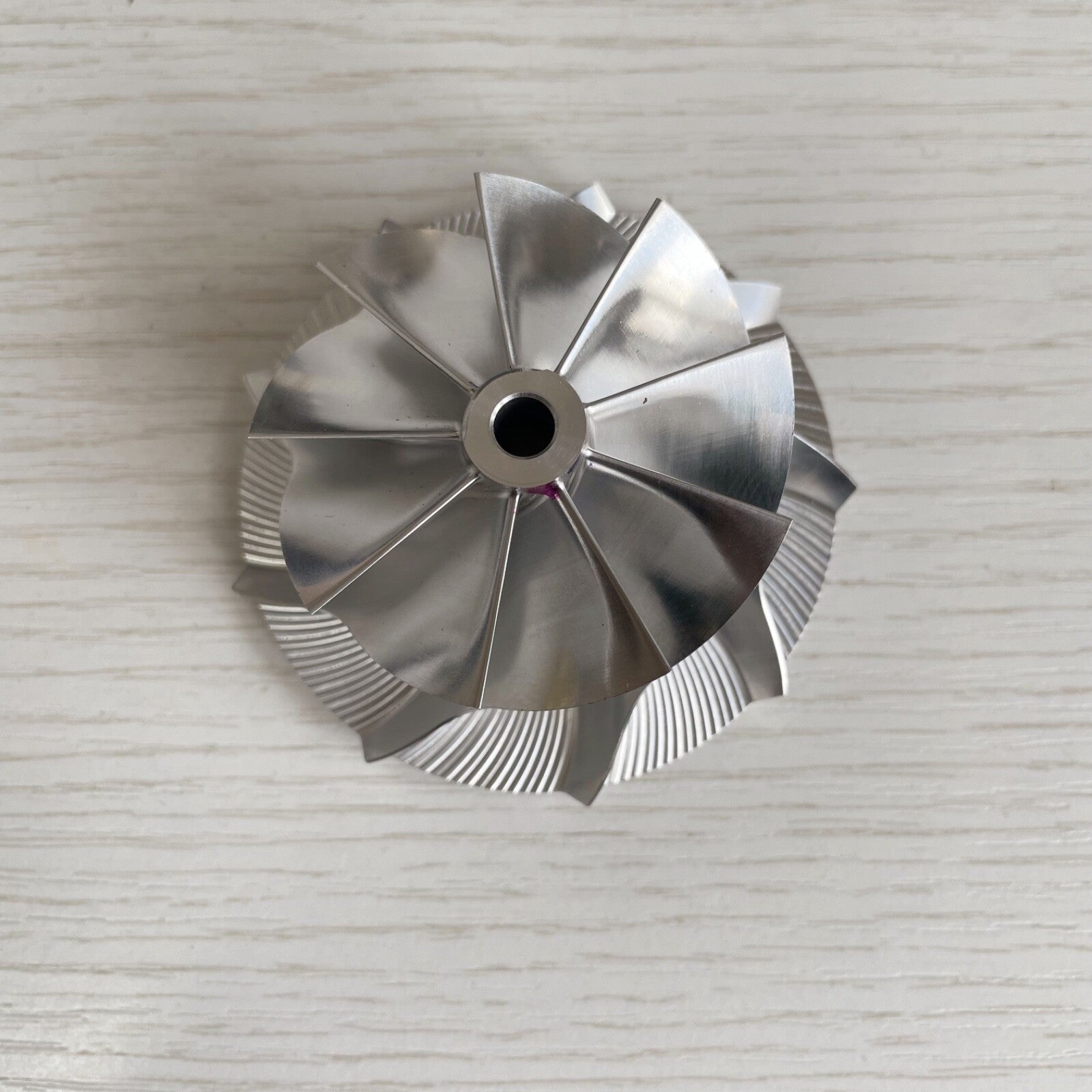K16 Reverse 49.55/67.00 mm 9+0 Blade Performance Turbine Blank Compressor Wheel