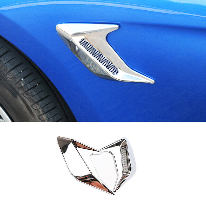 for BMW X3 G01 2018-21 ABS Chrome Body Side Air Vent Fender Decor Cover Trim 2P