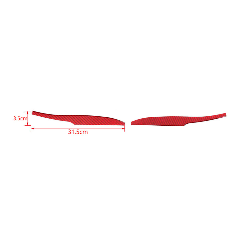 Red Carbon Fiber Side Rearview Mirror Base Panel Trim For Toyot@ 4Runner 2014-23