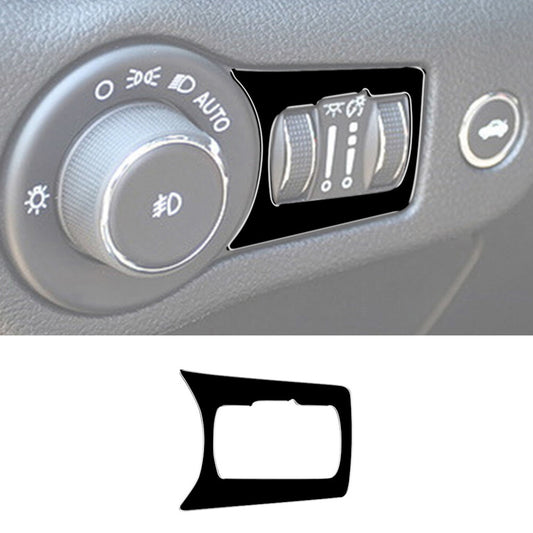 Gloss Black Front Lighting Control Frame Cover Trim for Chrysler 200 2015-2017