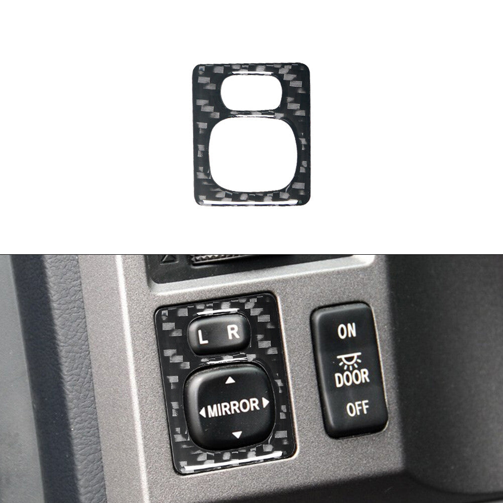 Carbon Fiber Mirror Control Frame Trim Cover for Toyota Tundra 2007-2013 Type A