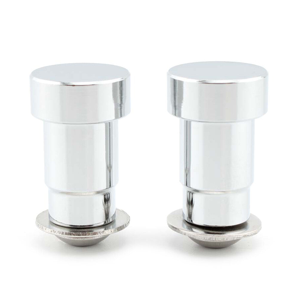 Pair CNC Mirror Hole Caps Cover Fit For Thruxton Aluminum Motorcycle Chrome