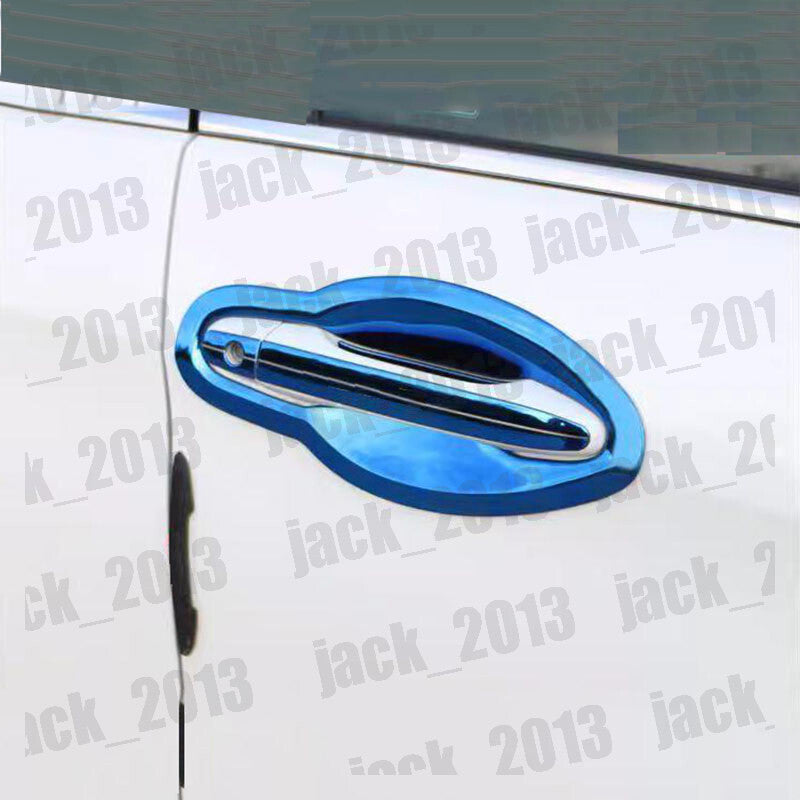 for Honda CRV CR-V 2012-2016 Blue steel Side Door Handle Bowl Cup Cover Trim 8x