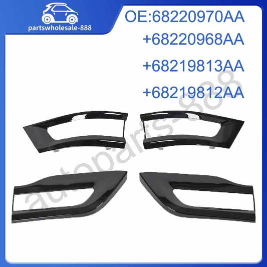 For 2014-2020 for Jeep Grand Cherokee Gloss Black Tail Light Lamp Cover Trim Bezel