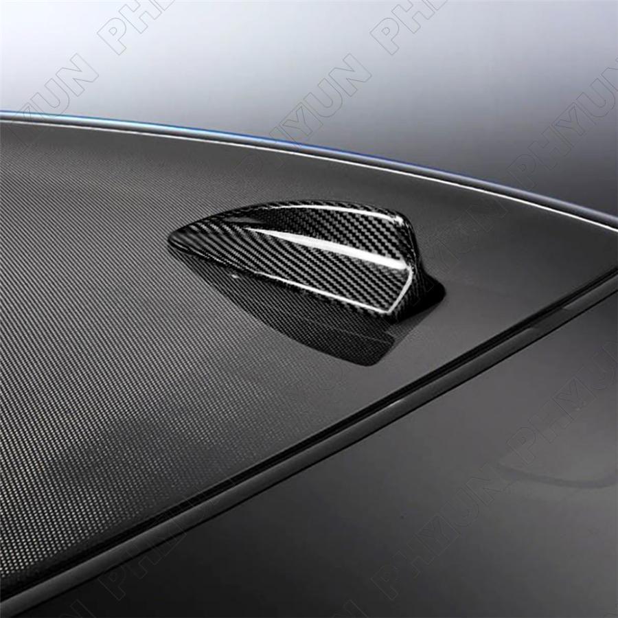 For 2007-13 for BMW E90 E92 M3 E82 Shark Fin Antenna Cover Cap Real Carbon Fiber 1x Q