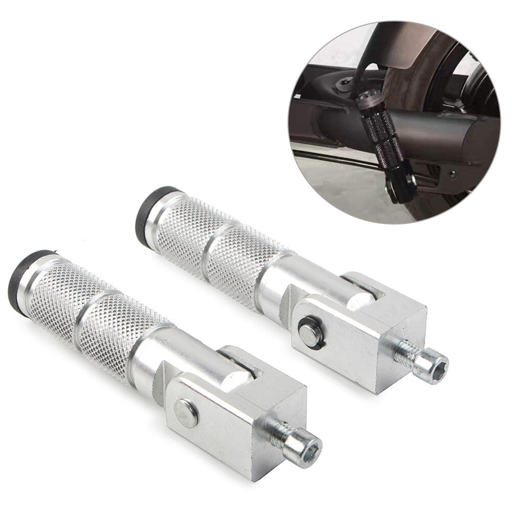 Fit Electric Motor ATV for YAMAHA for Honda 2x M8 Footpegs Folding Passenger Foot Pegs