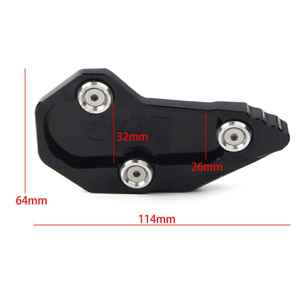 1pc Kickstand Side Stand Enlarger Plate for BMW R1200RS 1200R 2015 2016 Grey Q