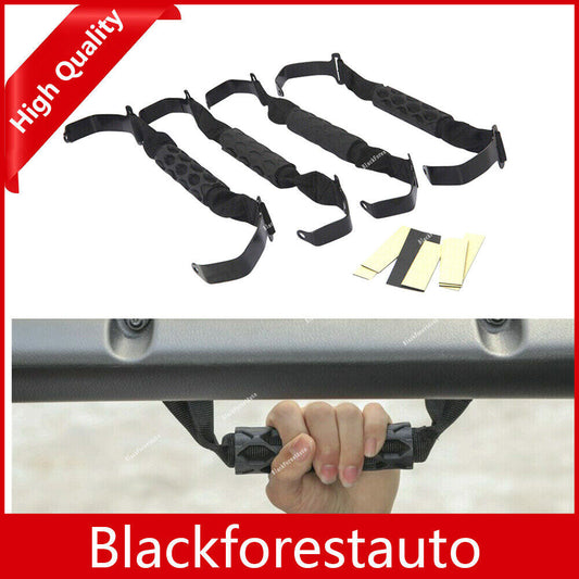 4pcs Top Roof Roll Bar Grab Handles Grip For 2018-21 for Jeep Gladiator for Wrangler Q