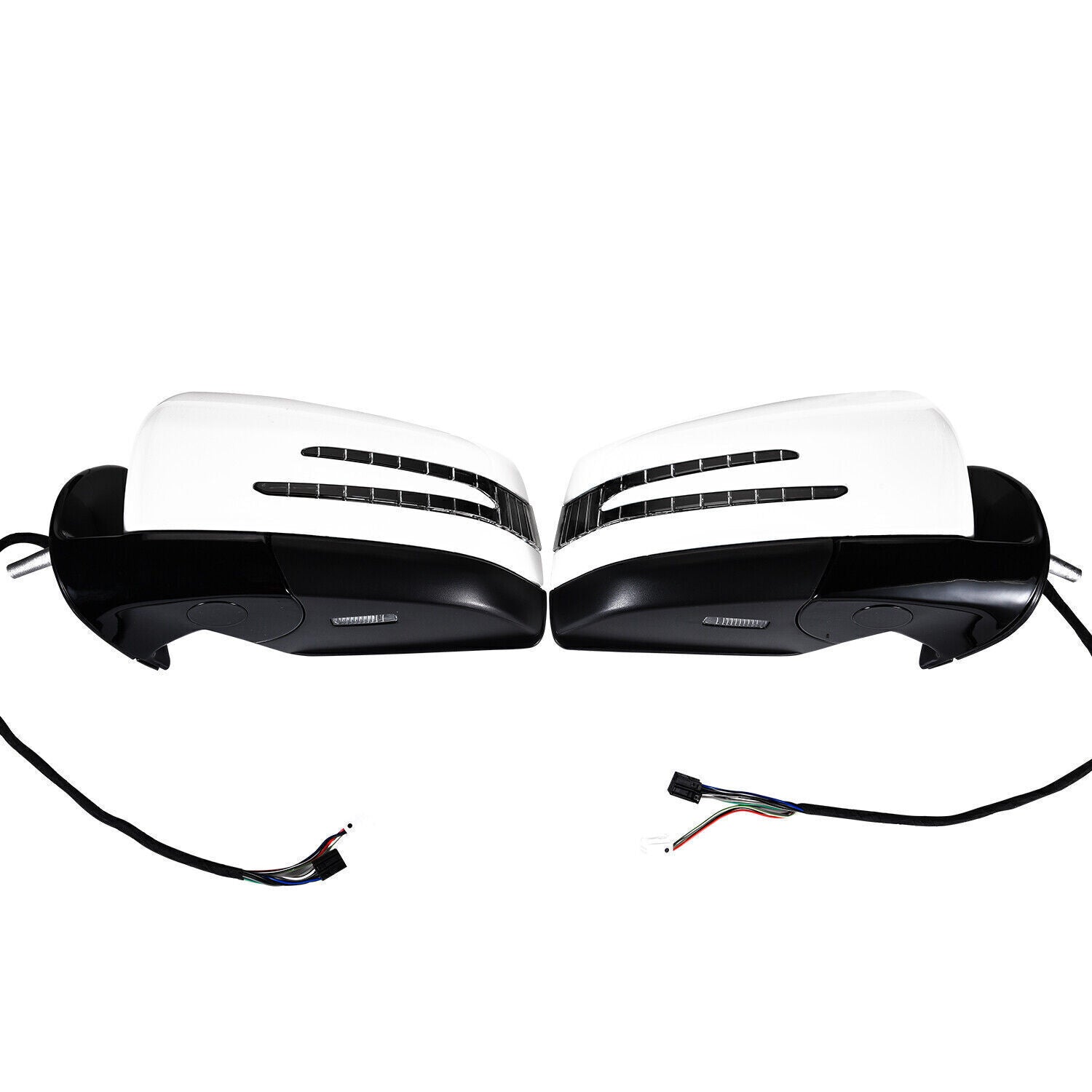 Pair Side Door Mirror White Fit for Mercedes-Benz M GL class ML63 ML350 2005-11