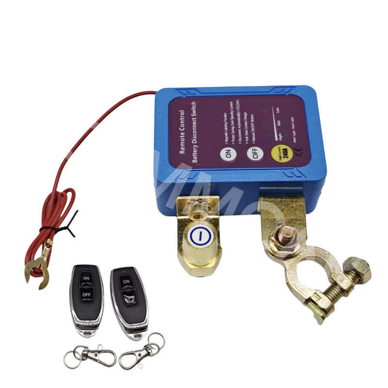 Remote Battery Disconnect Switch 12V/24V 240A Kill Switch 2pcs Remote Controls Q