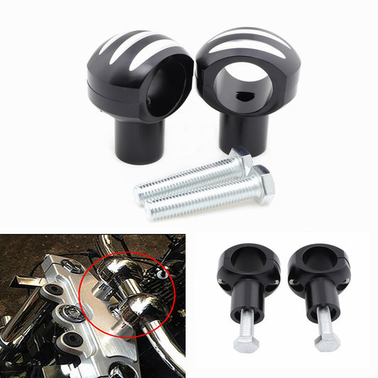 32mm Aluminum Handlebar Riser Bars Mount Clamp for Harley Sportster 883 1200 Q
