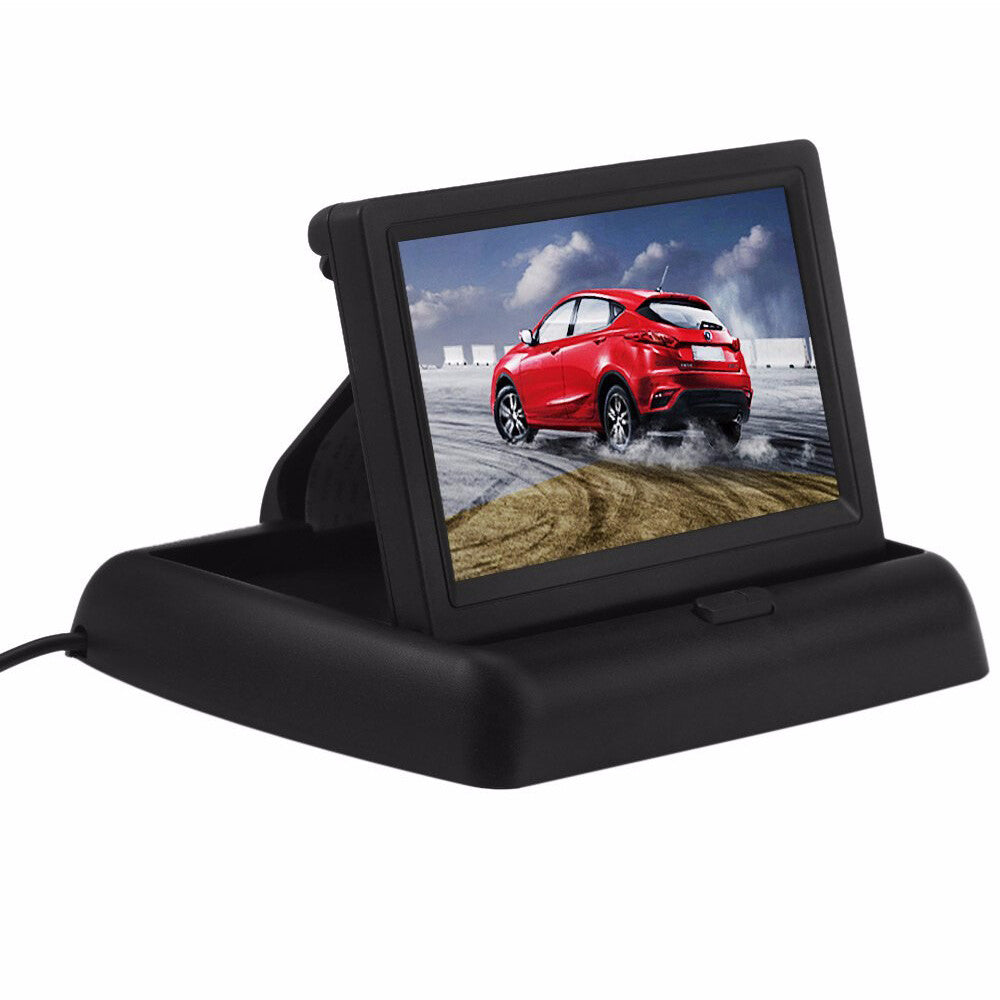 Car Rearview Parking Monitor Auto 4.3 Foldable LCD Color Display Screen Reverse