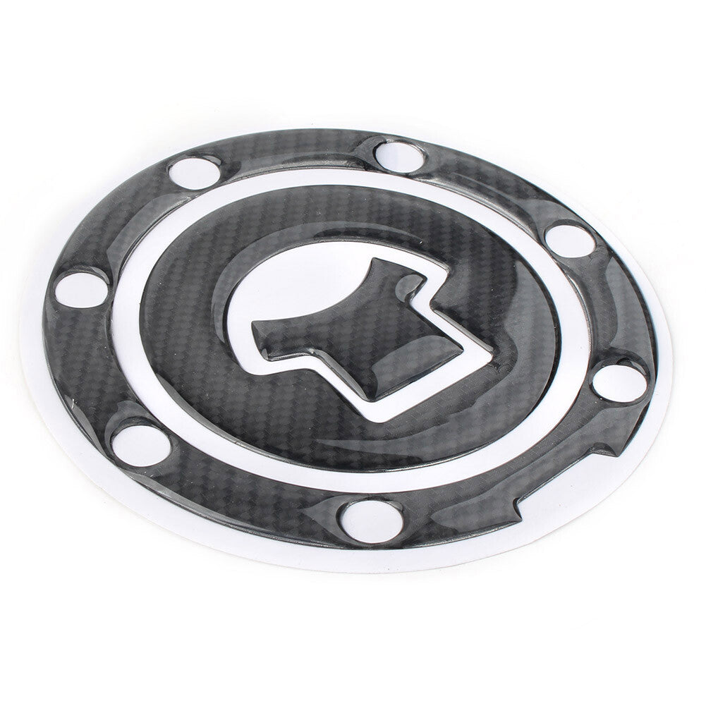 For 03-15 for Honda CBR600RR Carbon Fiber Look Gas Tank Fuel Cap Cover Protector Pad