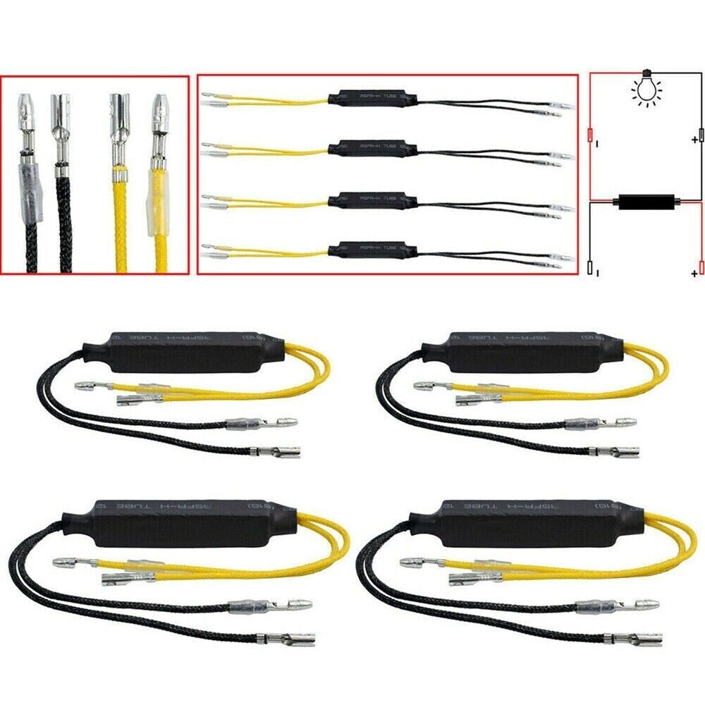 Motorcycle Turn Signal Indicator LED Load Resistor Flash Blinker Fix-Error 2pcs n
