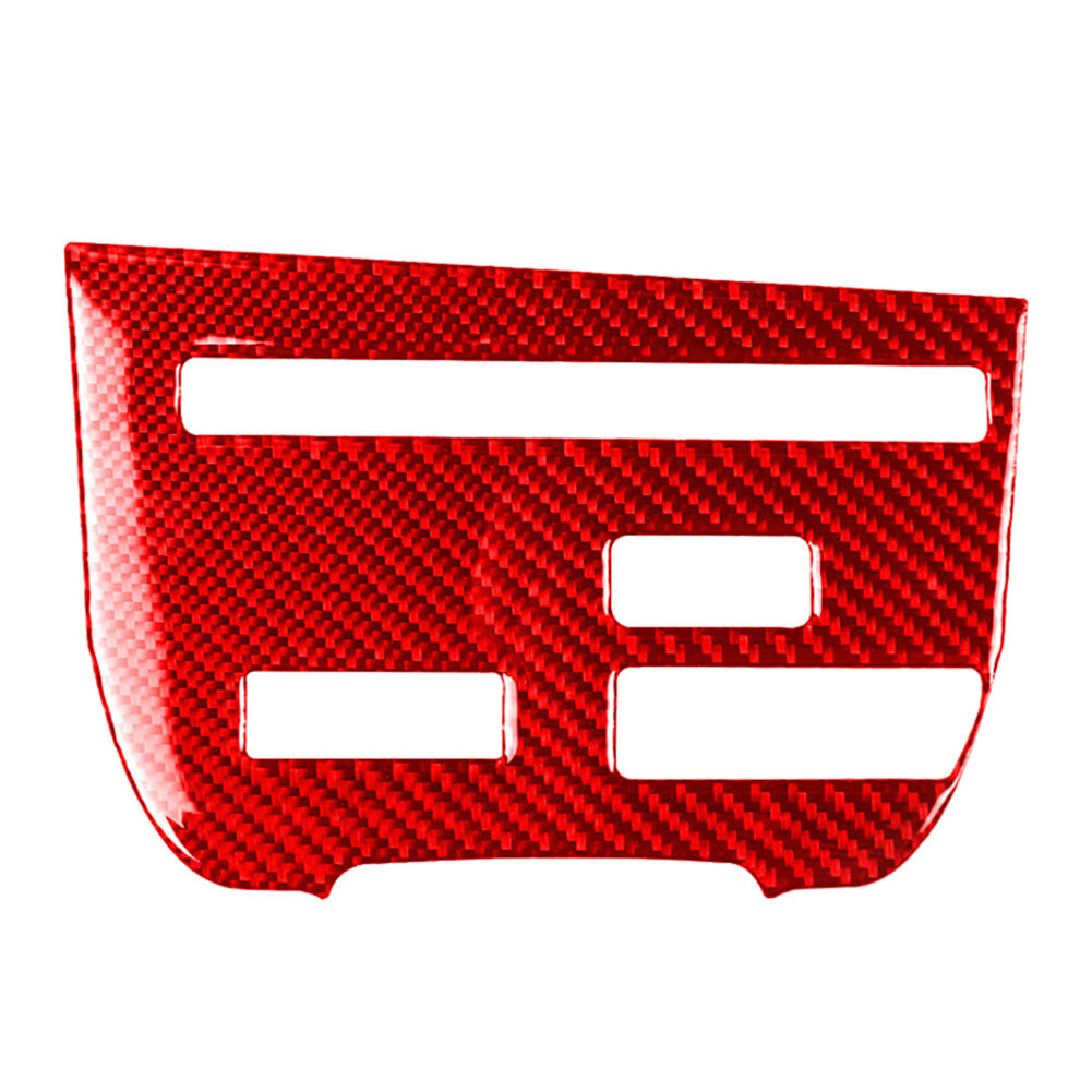 LHD Central Console CD Panel Cover Trim for Nissan GTR R35 2008-2016 Carbon Red