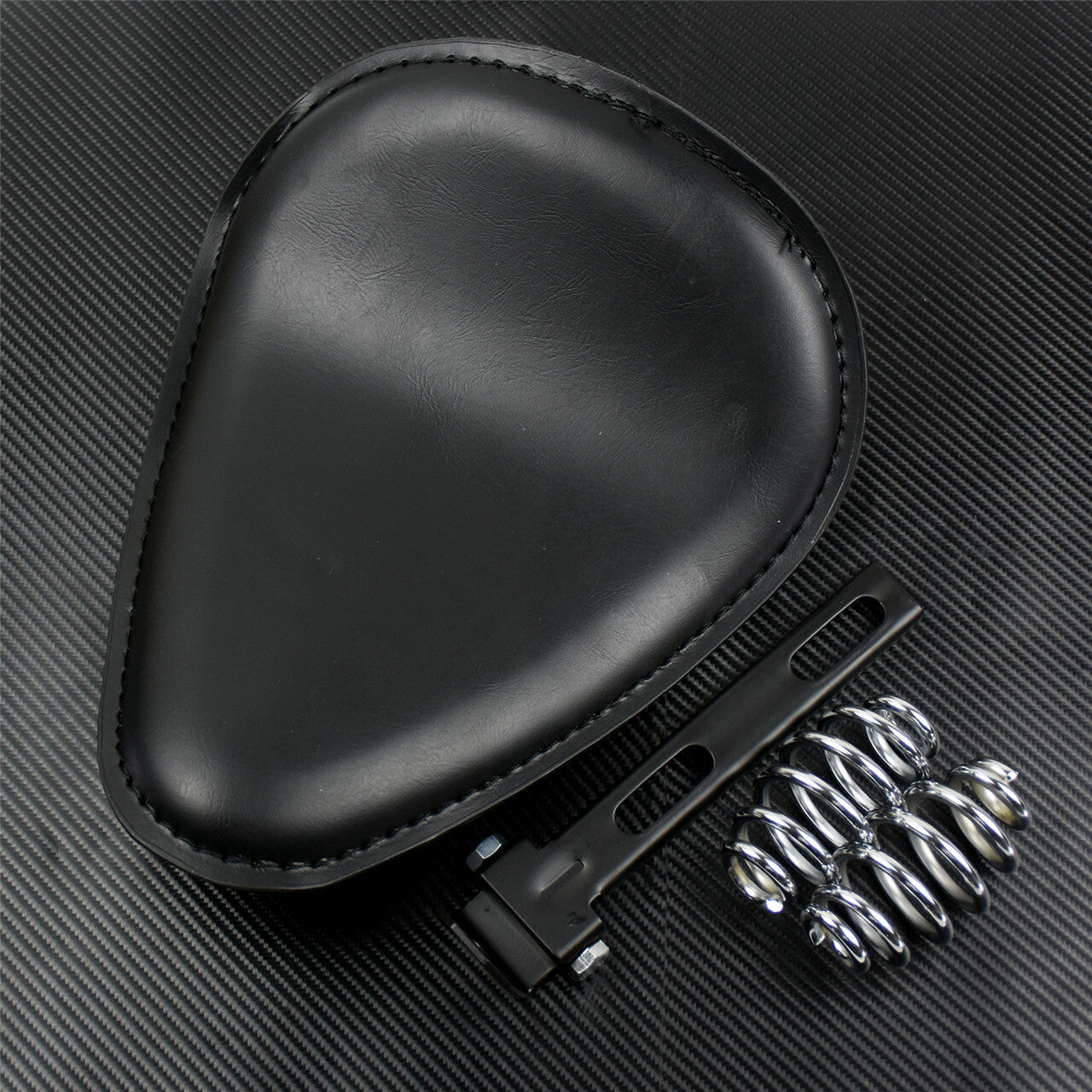 Universal Black Solo Driver for Seat Chrome Mouring Kit Fit for Harley for Yamaha Bobber Q