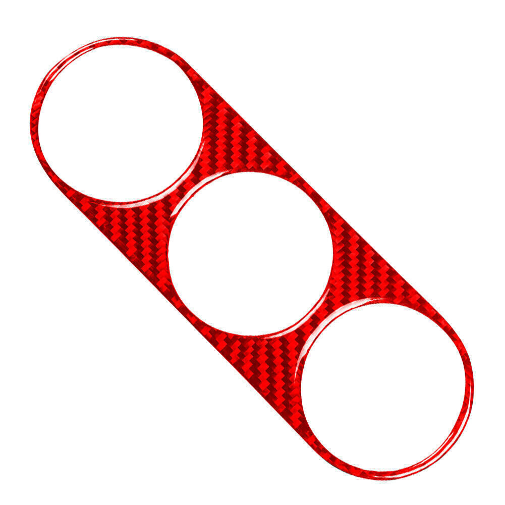 Red Carbon Fiber Air Conditioning Switch Panel Cover for Dodge for Challenger 08-14