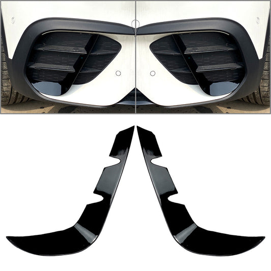 Front Bumper Canards Lip Splitter Fins for Mercedes Benz GLB-Class X247 2020-22